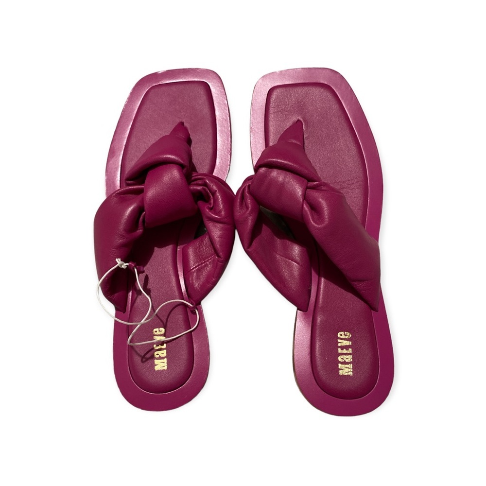 Maeve by Anthropologie Puffy Knotted Sandals Pink Size 9 Runs Small​